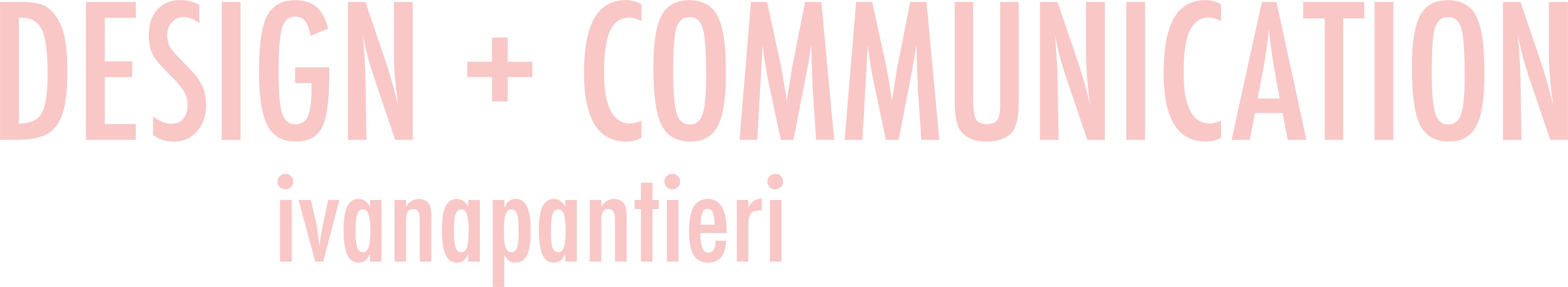 Logo per Footer Design + Communication Ivana Pantieri